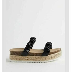 TORRID NWT Double Band Espadrille Platform Slide (WW) Sz 9 US